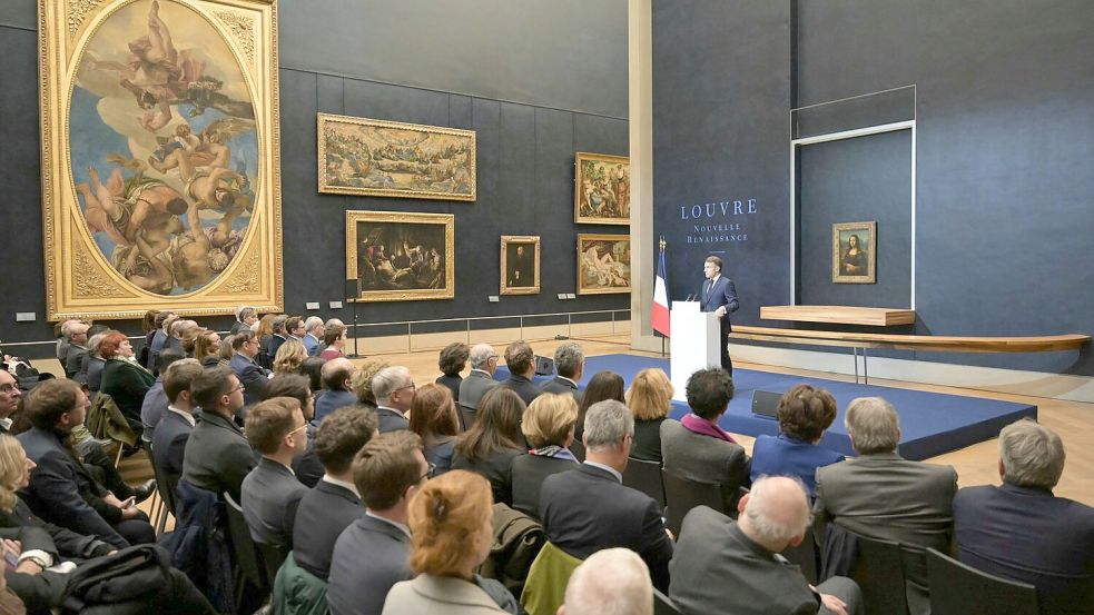 Die „Mona Lisa“ bekommt einen eigenen Saal. Foto: Bertrand Guay/POOL AFP/AP/dpa