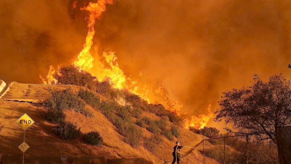 Seit dem 7. Januar 2025 wüten im Großraum Los Angeles eine Reihe von Großbränden. (Archivbild) Foto: Jae C. Hong/AP/dpa