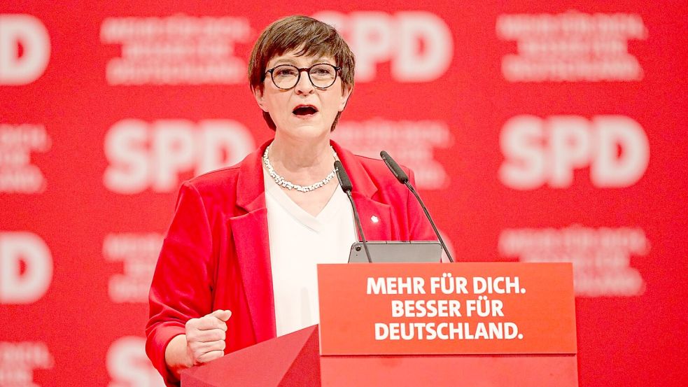 Die SPD-Chefin sieht Merz in einer Sackgasse. (Archivbild) Foto: Michael Kappeler/dpa