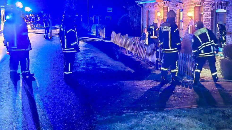 Die Feuerwehr war in der Nacht auf Donnerstag zu einem Einsatz nach Großwolde ausgerückt. Foto: Feuerwehr Westoverledingen/Bruns