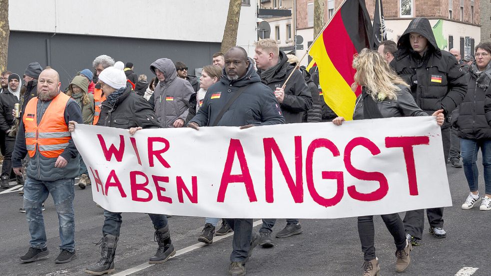 Demonstration nach dem tödlichen Angriff in Aschaffenburg. Foto: dpa/Daniel Vogl