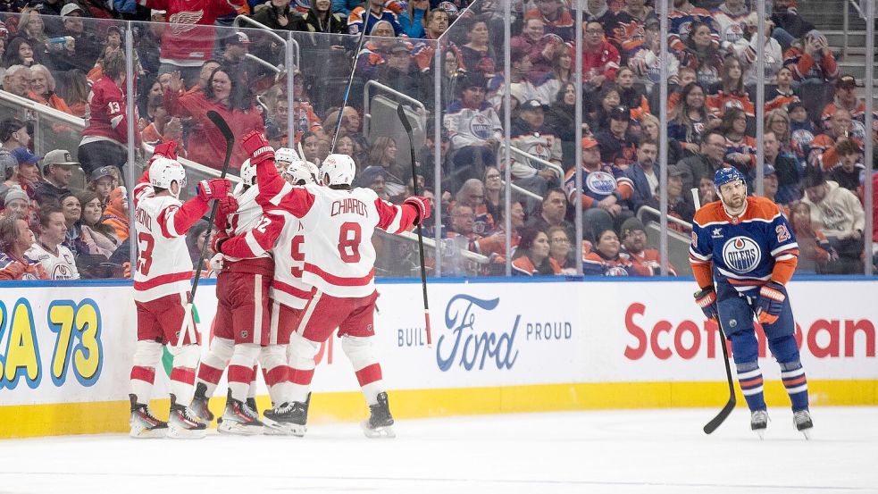 Die Detroit Red Wings gewinnen das vierte Spiel in Folge. Foto: JASON FRANSON/The Canadian Press/AP/dpa