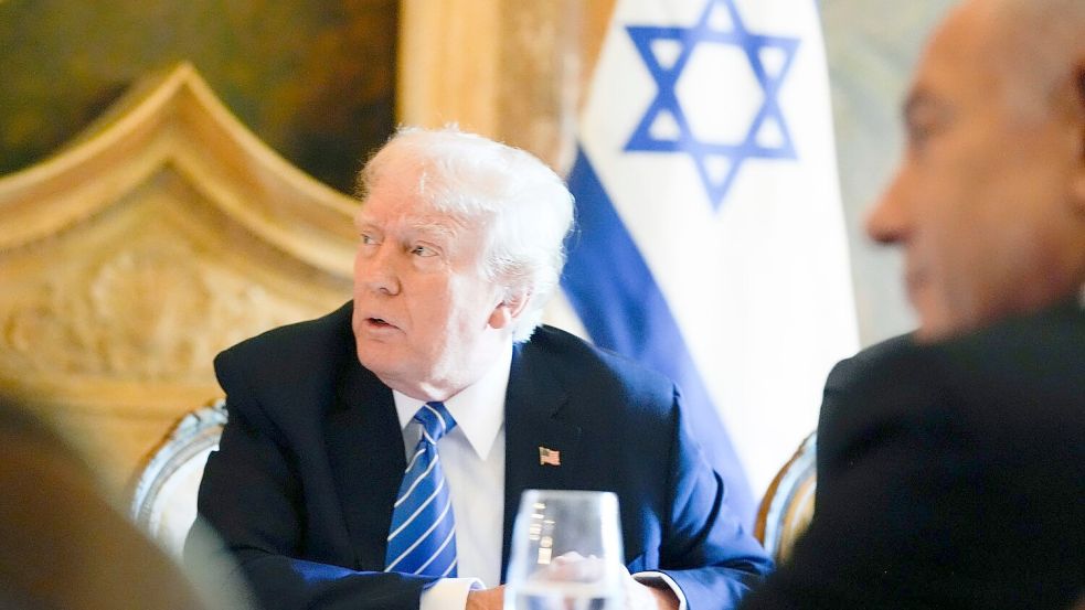 US-Präsident Donald Trump und der israelische Regierungschef Benjamin Netanjahu. (Archivbild) Foto: Alex Brandon/AP/dpa