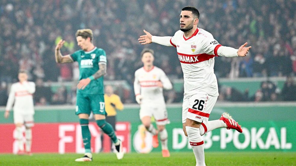 Deniz Undav brachte den VfB Stuttgart in Führung. Foto: Tom Weller/dpa