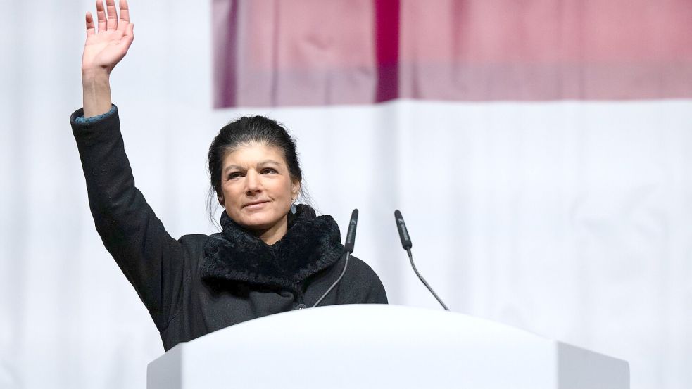 Parteigründerin Sahra Wagenknecht verknüpft ihr politisches Schicksal mit dem Erfolg bei der Bundestagswahl. (Archivbild) Foto: Sven Hoppe/dpa