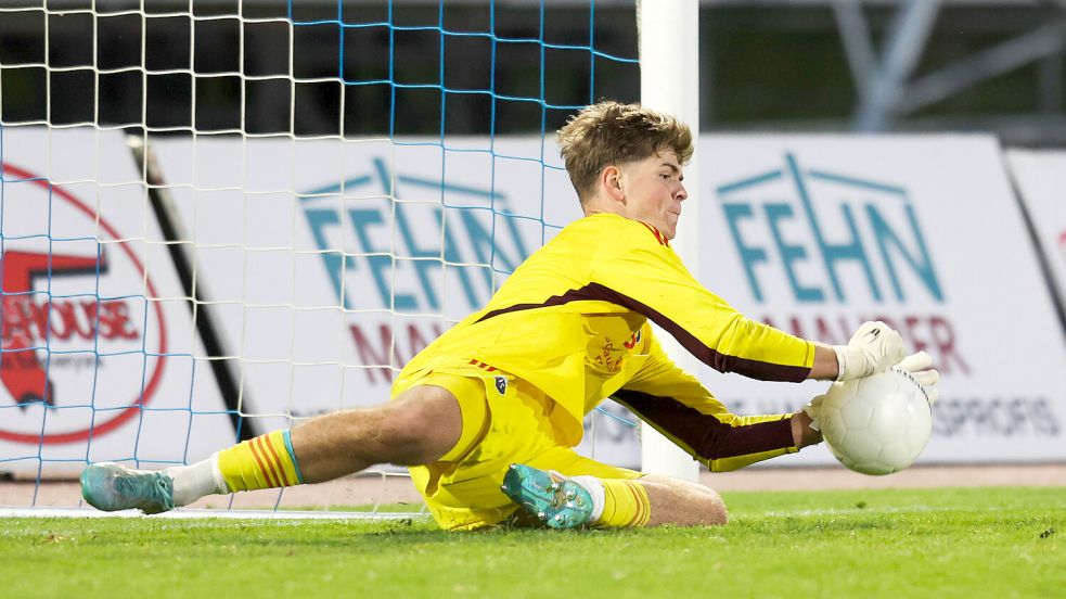 Das Pokalspiel beim VfB Oldenburg war der einzige Pflichtspieleinsatz von Moritz Onken in dieser Saison. Fotos: Doden