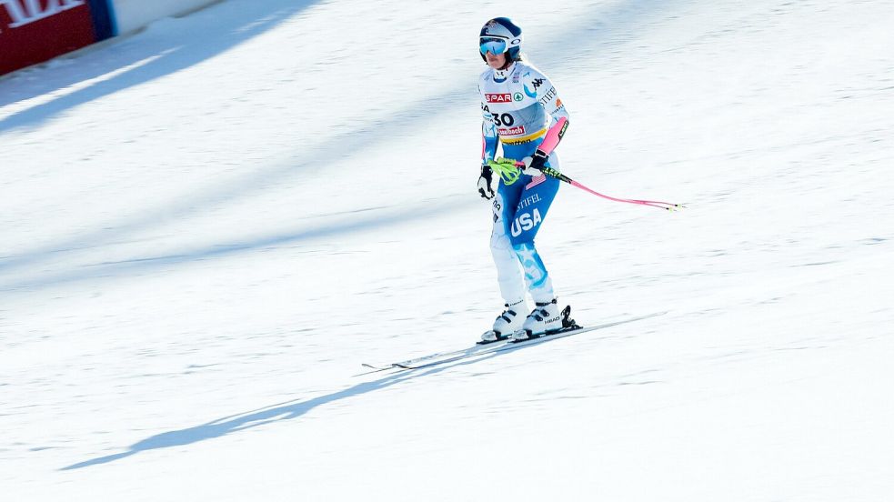 Lindsey Vonn ist bei ihrem WM-Comeback ausgeschieden. Foto: Jens Büttner/dpa