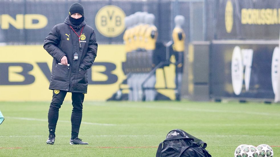 Dortmunds Trainer Niko Kovac ist vor dem Spiel in Lissabon optimistisch. Foto: Bernd Thissen/dpa