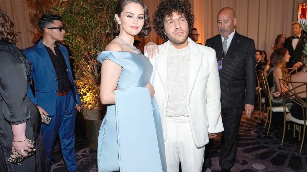 Selena Gomez und ihr Partner Benny Blanco haben ein gemeinsames Album angekündigt. (Archivbild) Foto: Chris Pizzello/Invision/AP/dpa