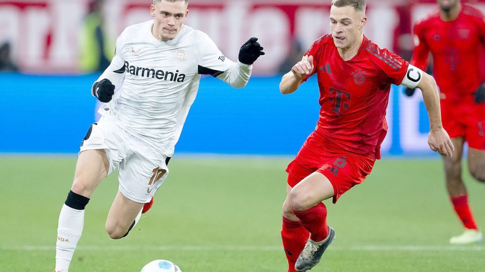 Für Bayer Leverkusen ist das Spitzenspiel gegen die Bayern die letzte Chance, die Meisterschaft halbwegs spannend zu halten. Foto: Sven Hoppe/dpa