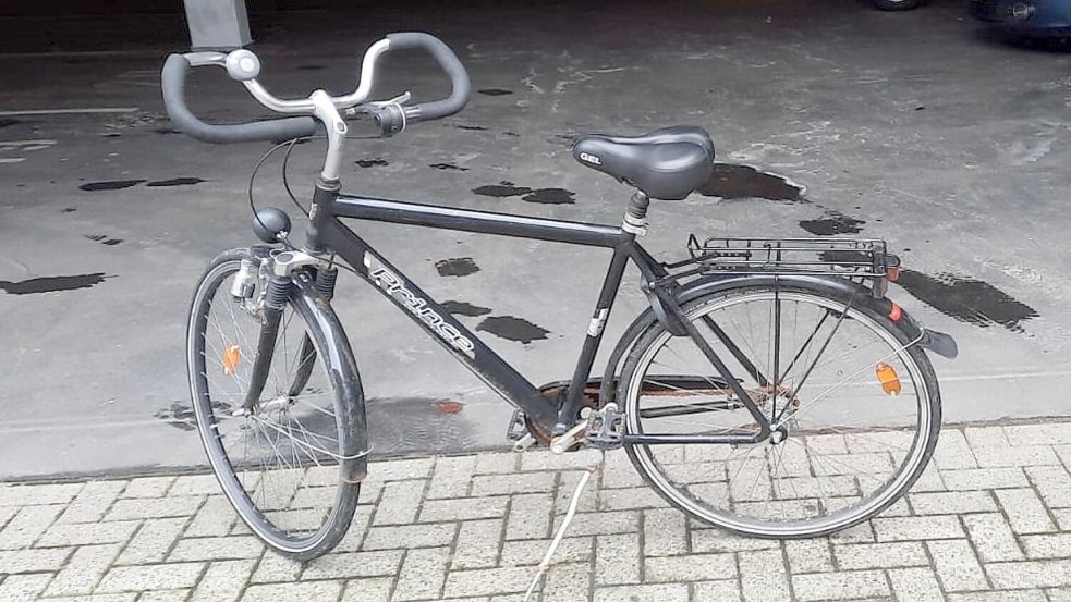 Der Tankstellenräuber war mit diesem Fahrrad unterwegs. Foto: Polizei