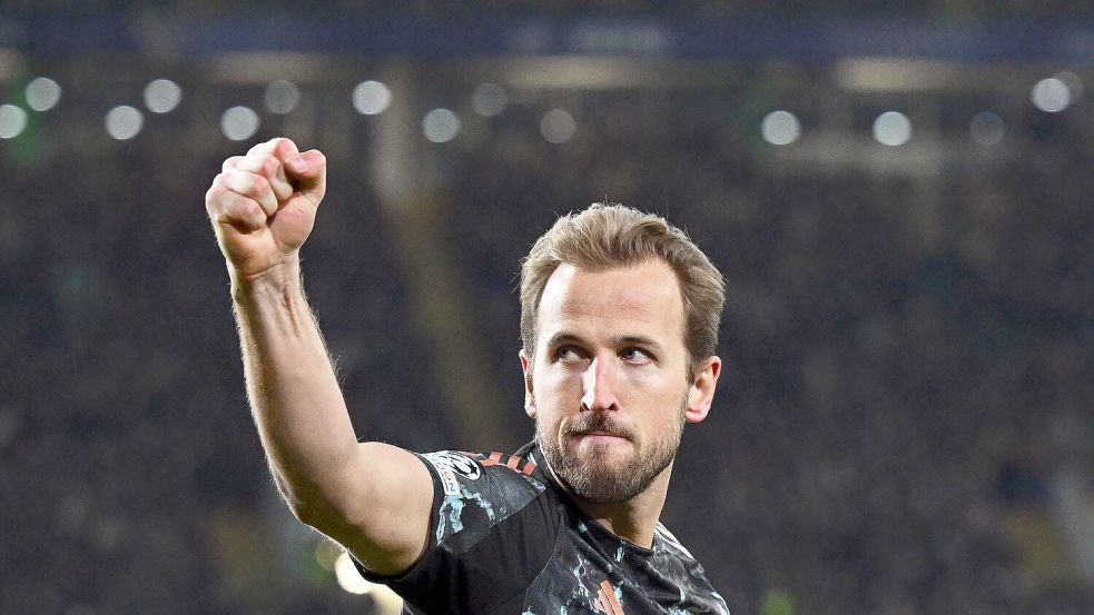 Im Hinspiel gegen Celtic Torschütze: Bayern-Star Harry Kane. Foto: Sven Hoppe/dpa