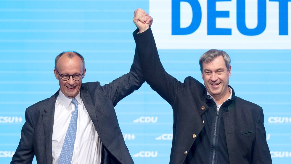 Die Umfragen sagen einen klaren Vorsprung für die Union bei der Bundestagswahl am Sonntag voraus - und eine Zitterpartie für kleine Parteien. Kanzlerkandidaten und Parteien kämpfen bis zuletzt. Foto: Sven Hoppe/dpa