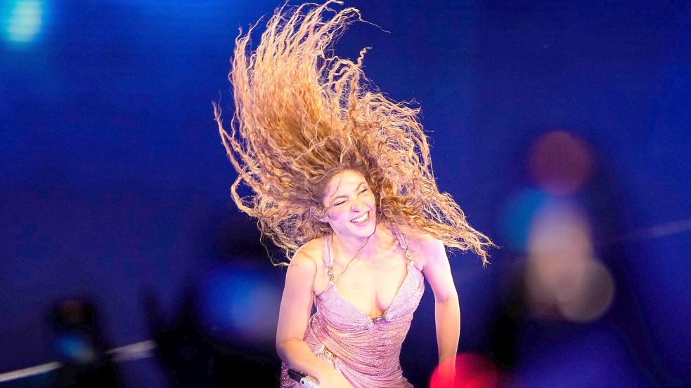 Shakira trat in der vergangenen Woche in ihrer Heimatstadt Barranquilla auf. (Archivbild) Foto: Fernando Vergara/AP/dpa