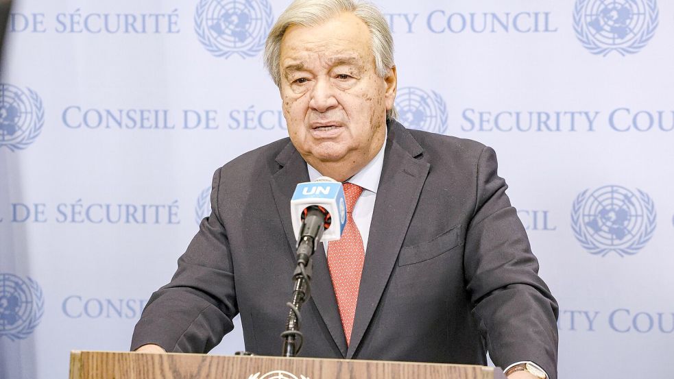 US-Generalsekretär Guterres fordert eine Fortsetzung der Waffebruhe. (Archivbild) Foto: Bianca Otero/ZUMA Press Wire/dpa