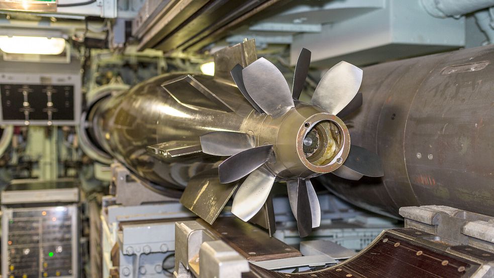 Ein Torpedo in einem französischen Nuklear-U-Boot. Foto: IMAGO/Panthermedia