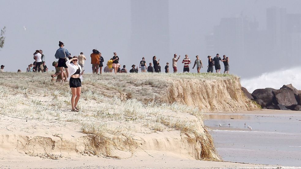 Viele bekannte Stände an der Gold Coast sind schon erodiert. Foto: Jason O’brien/AAP/dpa