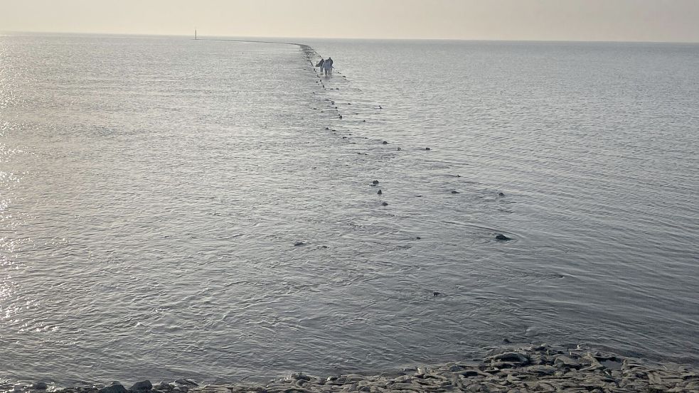 Urlauber wurden am Sonnabendnachmittag von der Flut überrascht. Foto: Freiwillige Feuerwehr Norden