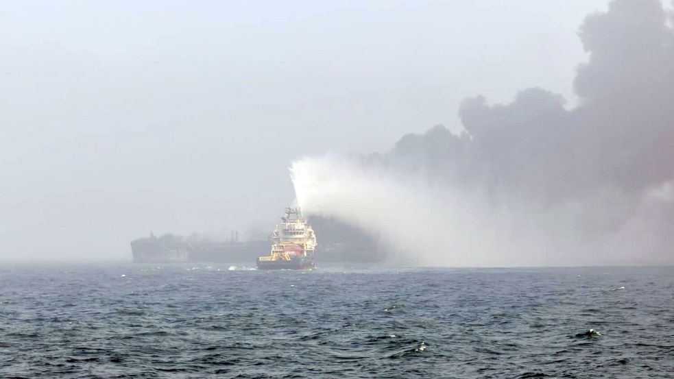 Vor der britischen Küste sind ein Öltanker und ein Frachtschiff zusammengestoßen. Foto: Bartek Smialek/PA Media/dpa