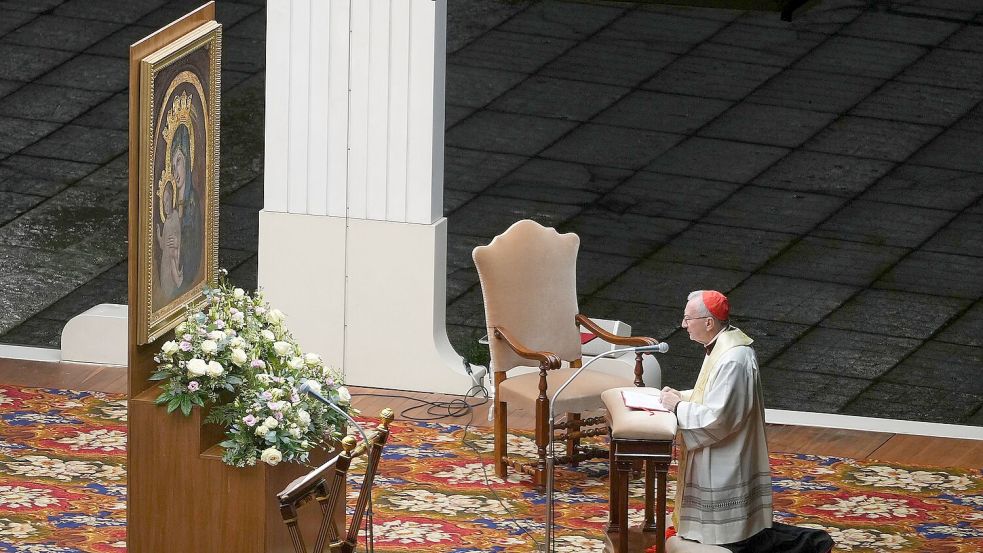 Kardinalstaatssekretär Parolin kümmert sich derzeit um das Tagesgeschäft im Vatikan (Archivbild). Foto: Kirsty Wigglesworth/AP/dpa