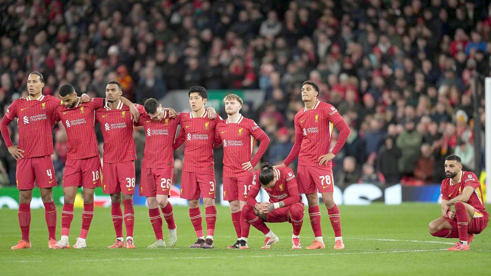 Erster in der Ligaphase, raus im Achtelfinale: Die Champions-League-Saison verlief bitter für den FC Liverpool. Foto: Jon Super/AP/dpa