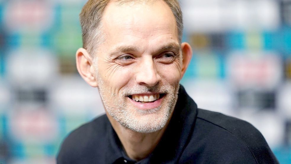 Thomas Tuchel freut sich vor seinem ersten Spiel als Nationaltrainer Englands über royale Unterstützung. Foto: Ben Whitley/PA Wire/dpa