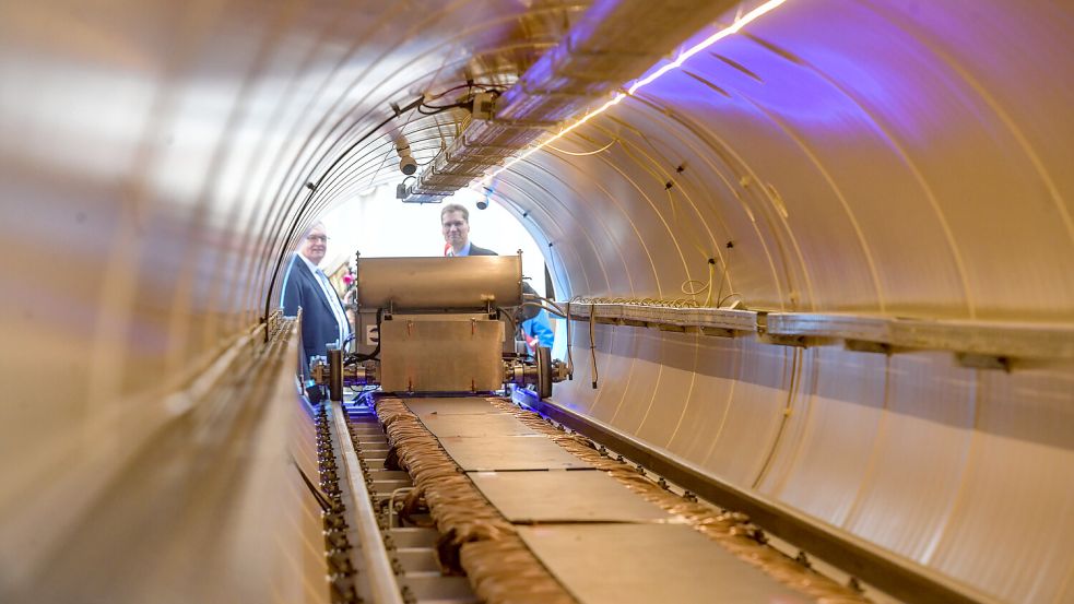 Blick in die Zukunft der Mobilität: das Hyperloop-Projekt „goTube“ in Emden. Foto: Ortgies