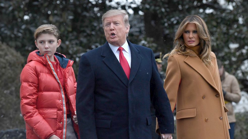 Barron hat einen Teil seiner Kindheit im Weißen Haus verbracht. (Archivbild) Foto: Susan Walsh/AP/dpa