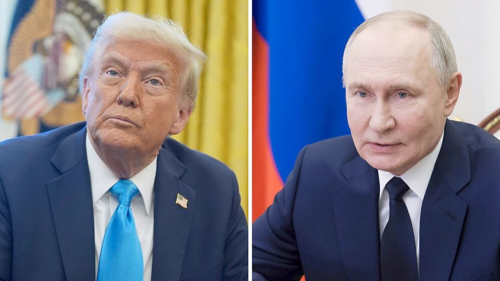 Das nächste Gespräch zwischen Trump und Putin wird mit Spannung erwartet. (Archivbild) Foto: Evan Vucci/AP/Mikhail Metzel/Pool Sputnik Kremlin via AP/dpa