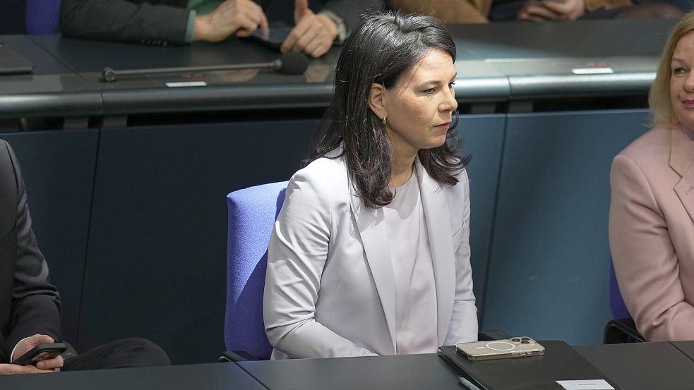 Grünen-Politikerin Annalena Baerbock scheidet aus dem Amt der Bundesaußenministerin. Foto: dpa/Michael Kappeler