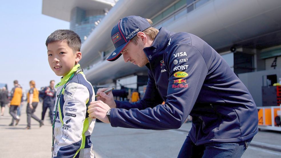 Max Verstappen gewann im vergangenen Jahr das Rennen in Shanghai. Foto: Andy Wong/AP/dpa