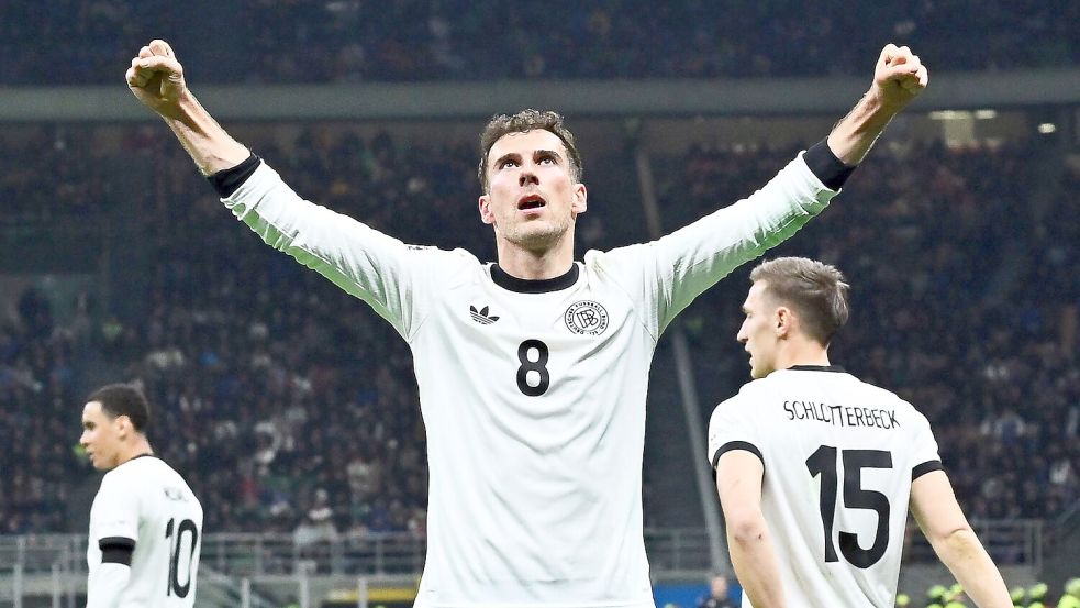 Der Mann des Abends: Leon Goretzka. Foto: Domenico Cippitelli/LiveMedia-IPA/ZUMA Press Wire/dpa