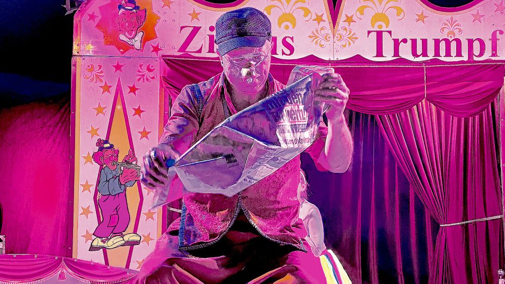 Ostfriesenclown Beppo sorgte für viele Lacher im Zirkuszelt. Fotos: Henrik Zein